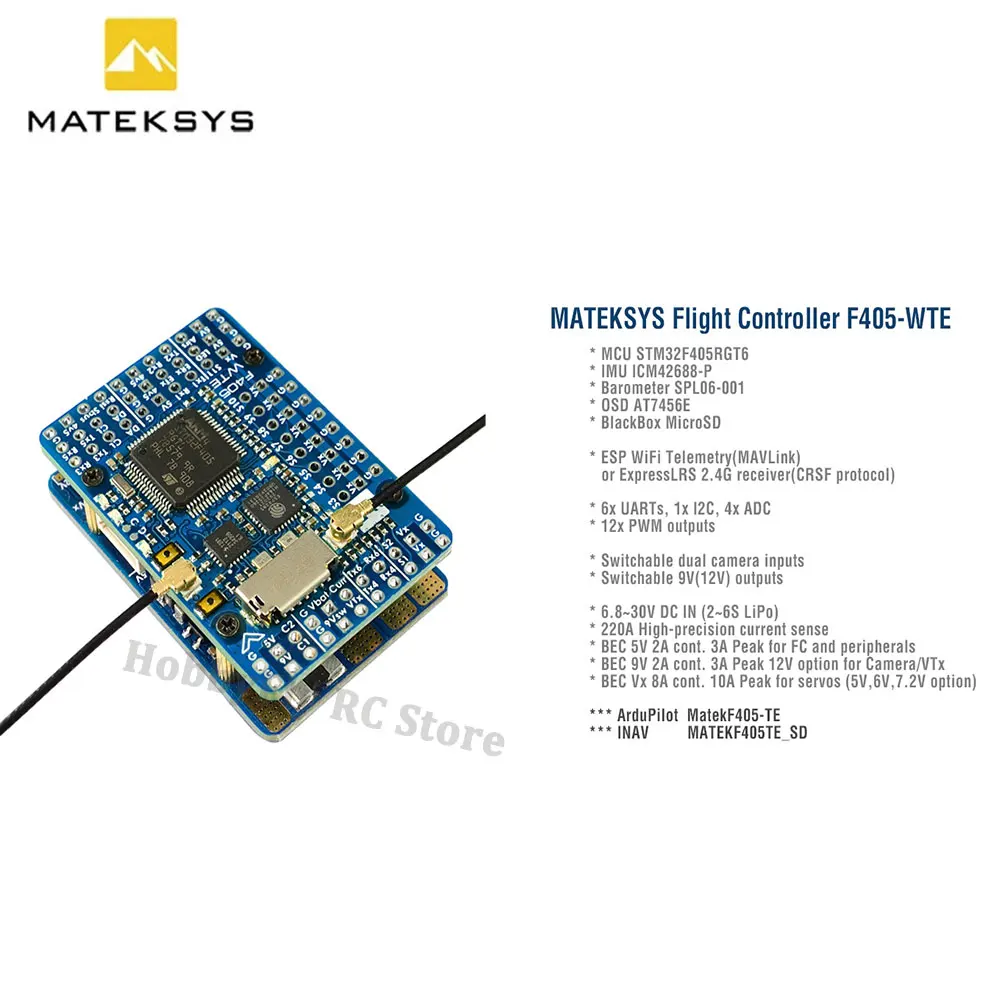Matek MATEKSYS F405-WTE F405 F - Mateksys Flight Controller F405 Wte recensione e prezzo